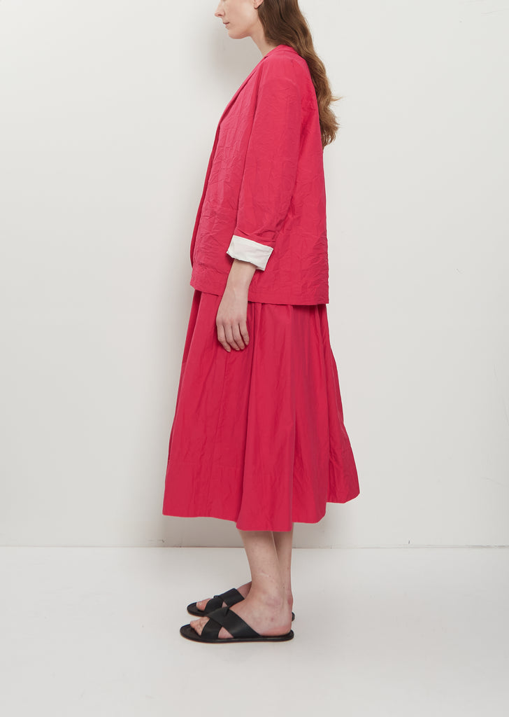 Open Front Technical Poplin Jacket