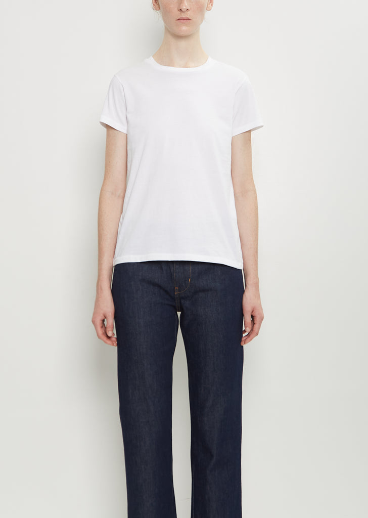 Mini Boy Cotton T-Shirt — Optic White