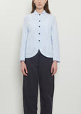 Caryl Cotton Linen Jacket — Azure