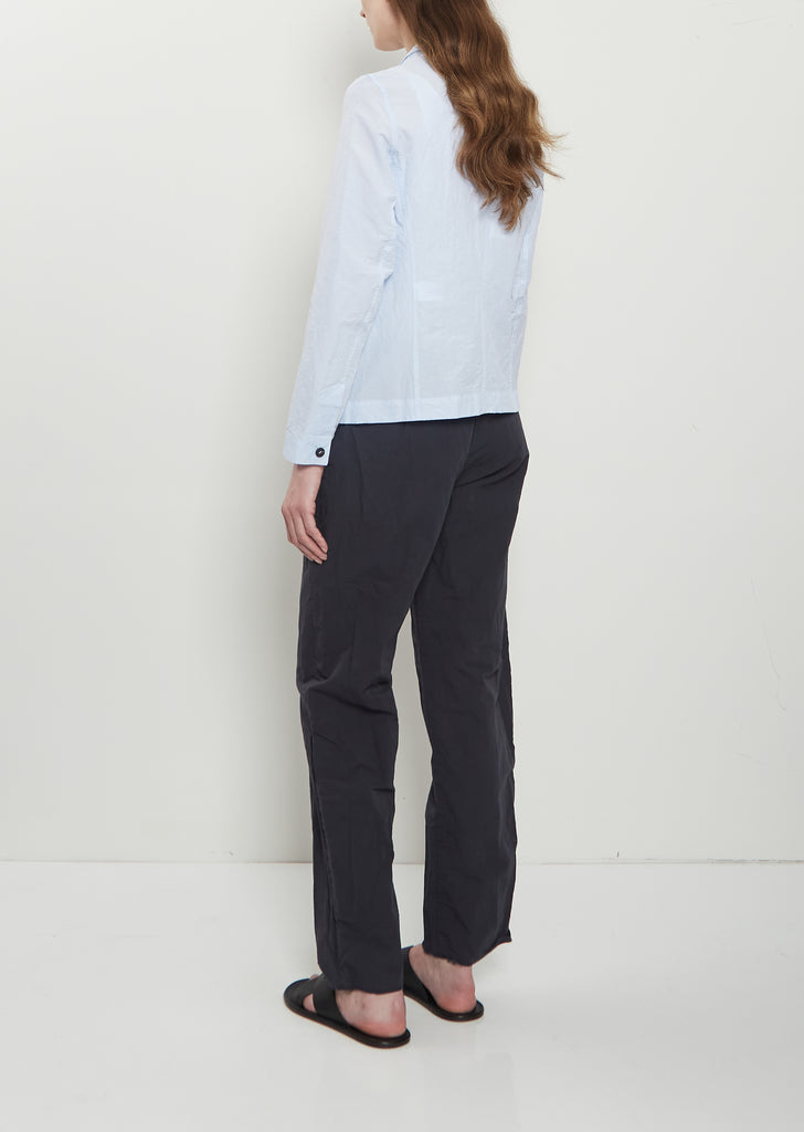 Caryl Cotton Linen Jacket — Azure