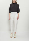 Technical Poplin Tapered Pants — Meringue
