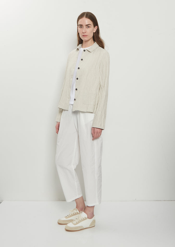 Cotton Linen Herringbone Jacket