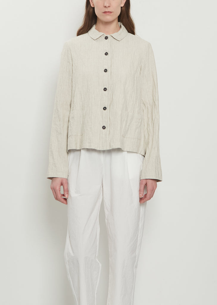 Cotton Linen Herringbone Jacket