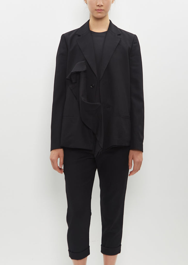 O-Left Front Drape Jacket