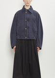 Washed Denim Flight Jacket