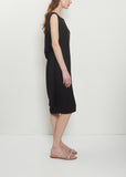 Drape Back Silk Dress