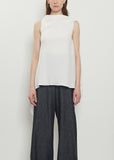 Linen Crepe Asymmetric Top