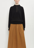 Cashmere Wool Half Zip Sweater