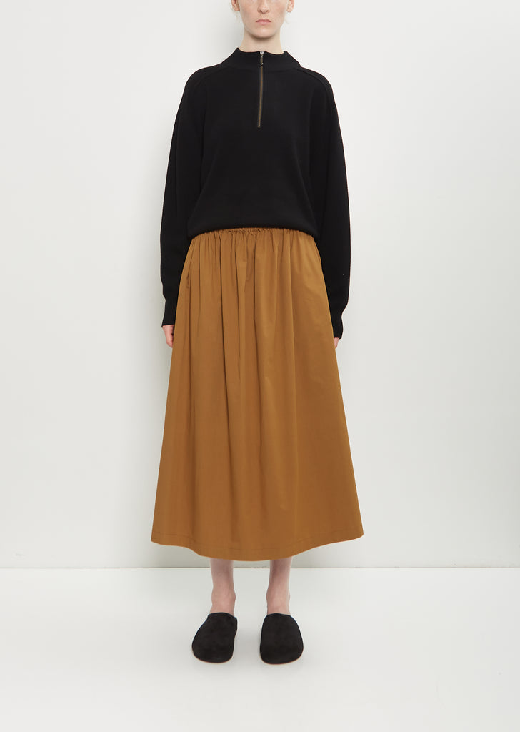 Cotton Gathered Skirt — Hemp