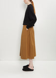 Cotton Gathered Skirt — Hemp