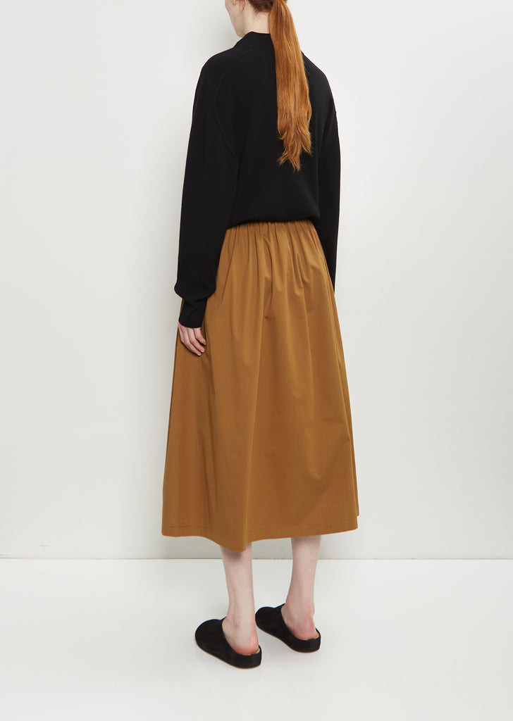 Cotton Gathered Skirt — Hemp