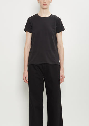 Mini Boy Cotton T-Shirt — Jet Black