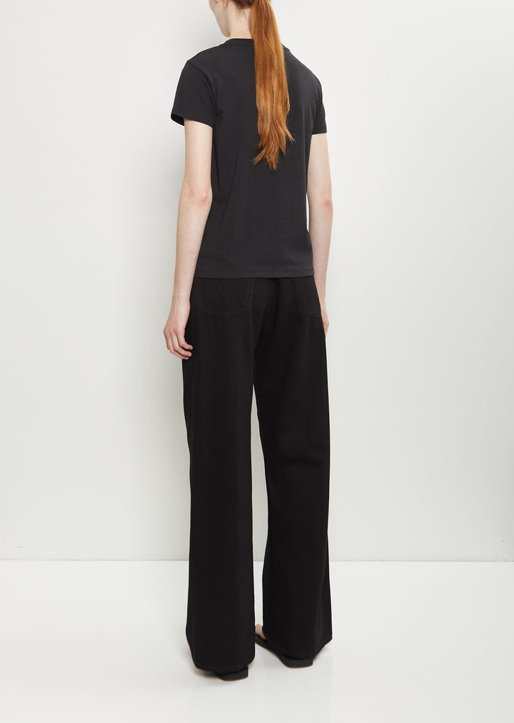 Mini Boy Cotton T-Shirt — Jet Black