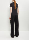 Mini Boy Cotton T-Shirt — Jet Black