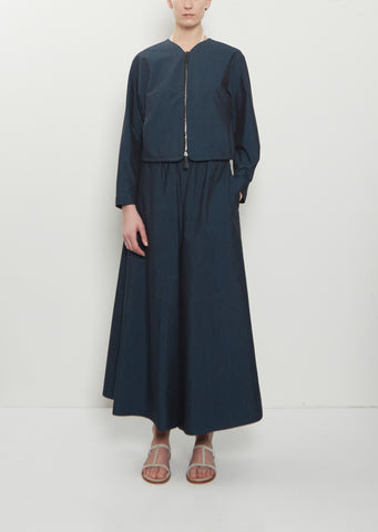 Silk Cotton Gaucho Pants