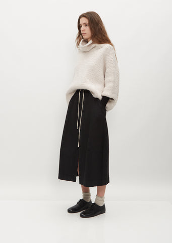 Cotton Pinstripe Skirt
