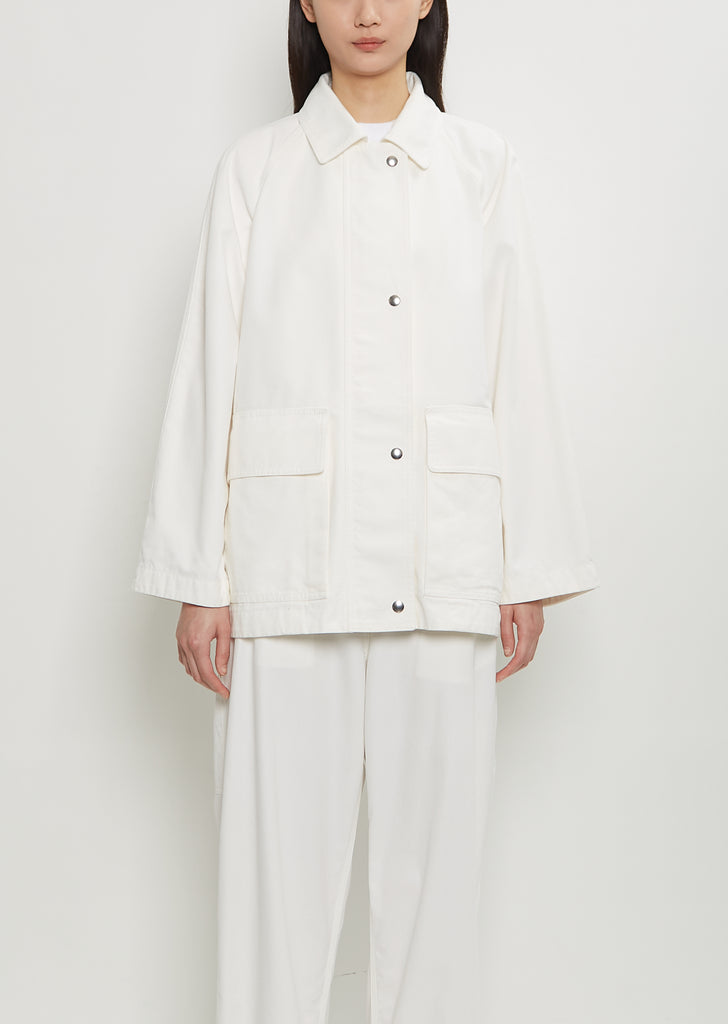 Elodianna Cotton Jacket — White