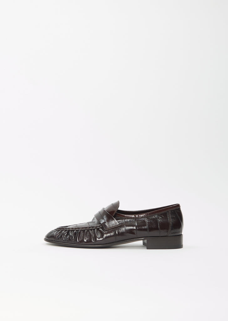 Soft Eel Loafer — Brown