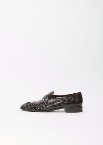 Soft Eel Loafer — Brown