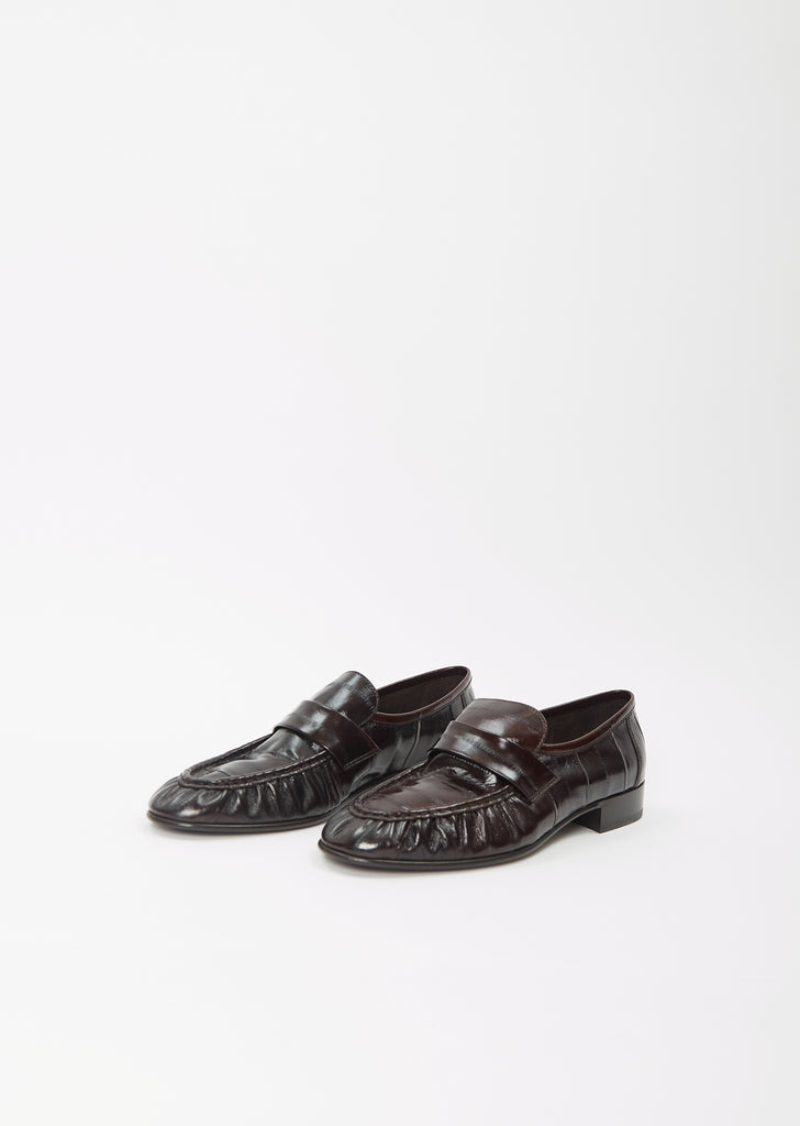 Soft Eel Loafer — Brown