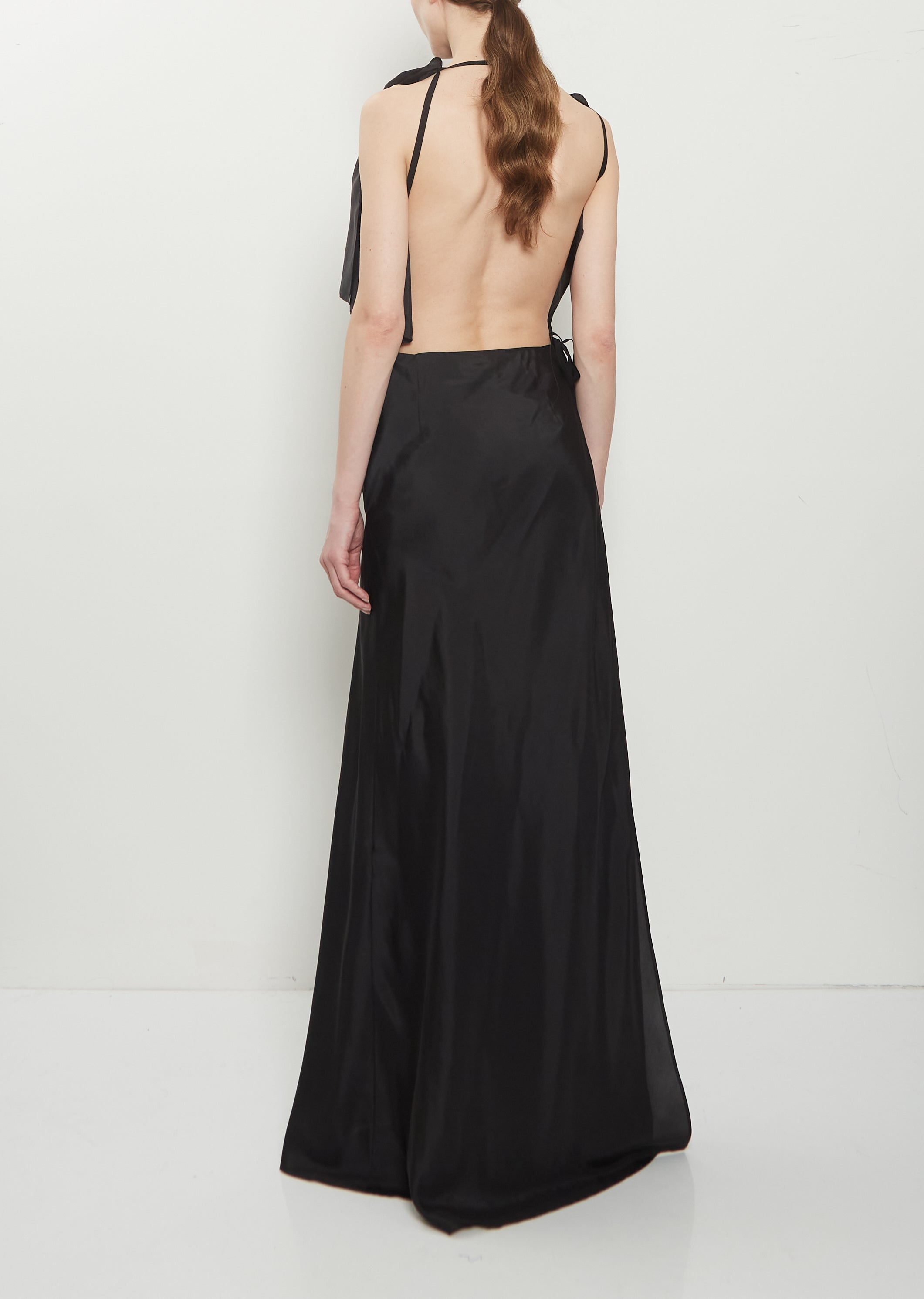 Apron Wrap Silk Dress Apron Wrap Silk Dress