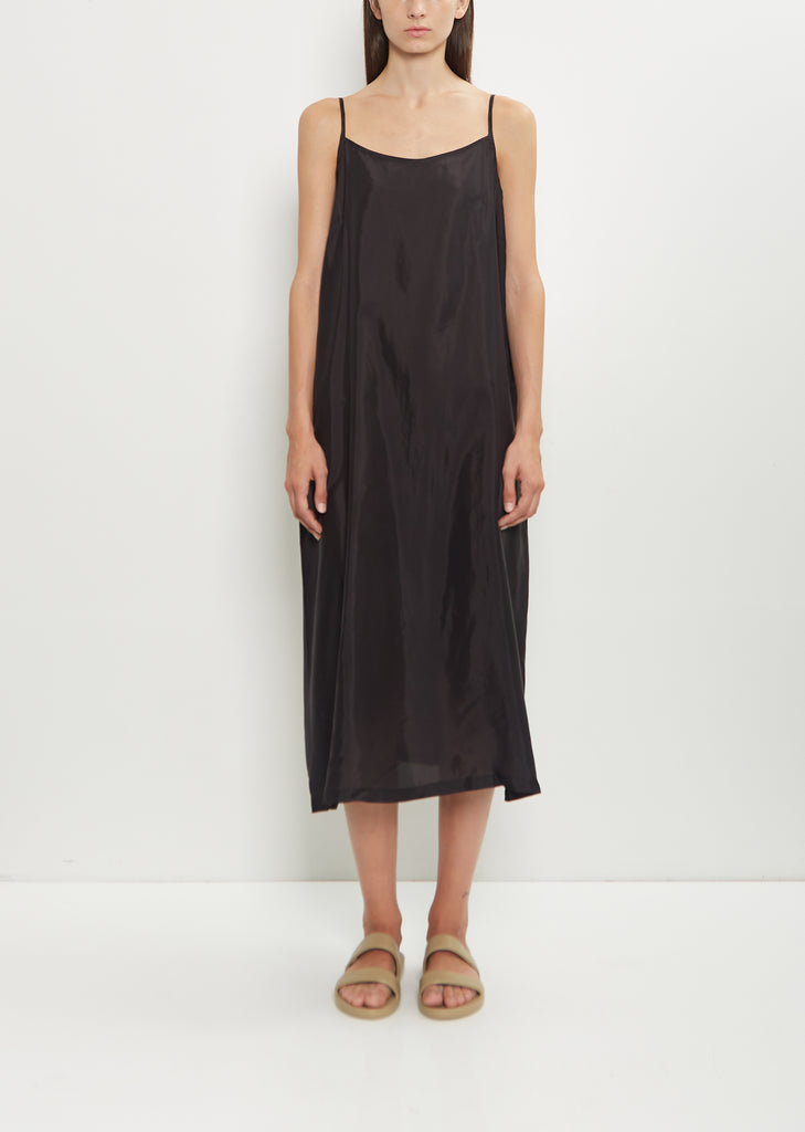 Bemberg Taffeta Slip Under Dress — Black