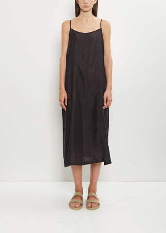 Bemberg Taffeta Slip Under Dress — Black