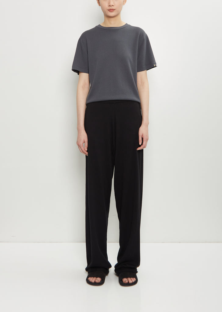 n°353 Relax Cotton Cashmere Trousers — Raven