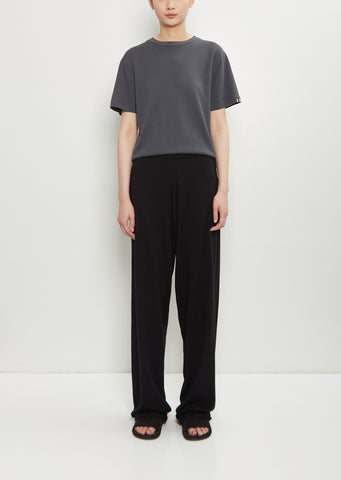 n°353 Relax Cotton Cashmere Trousers — Raven