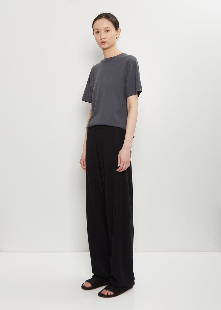 n°353 Relax Cotton Cashmere Trousers — Raven