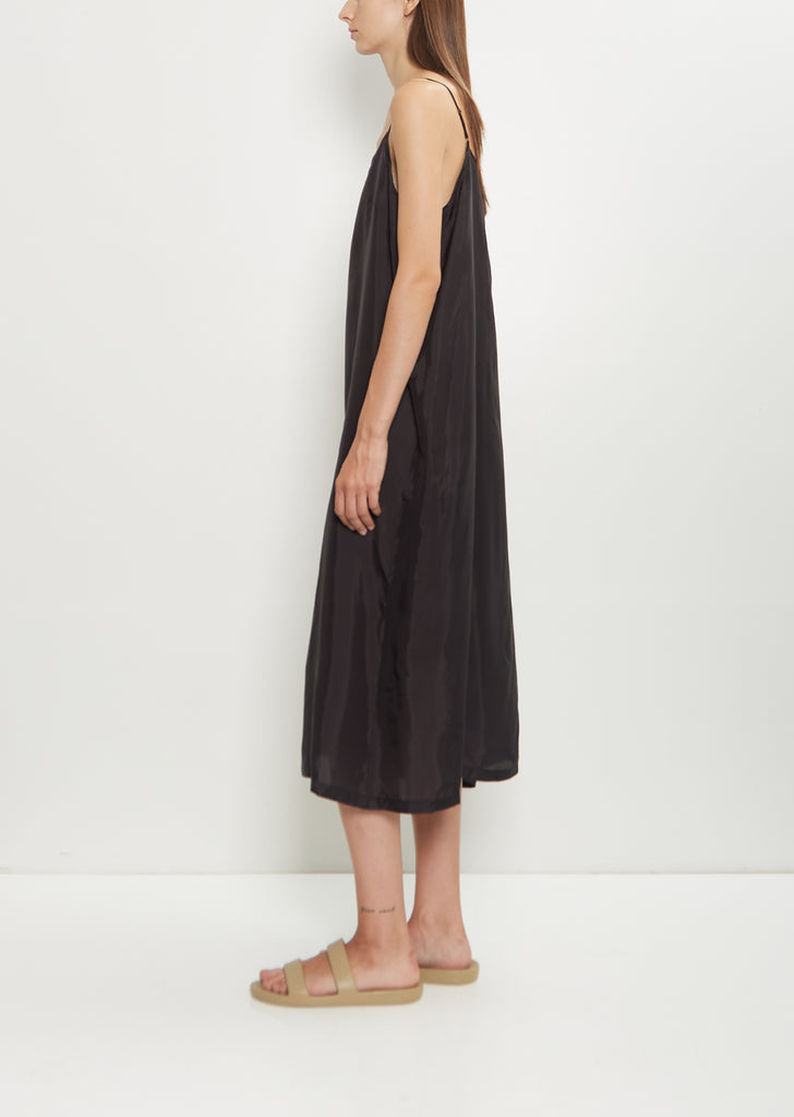 Bemberg Taffeta Slip Under Dress — Black
