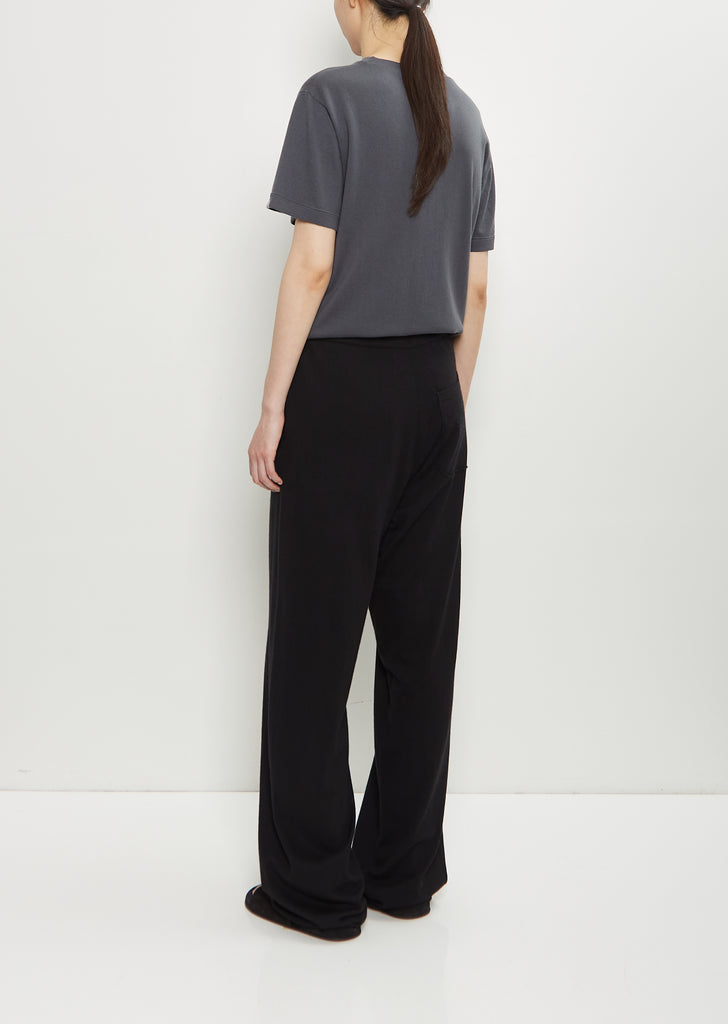 n°353 Relax Cotton Cashmere Trousers — Raven