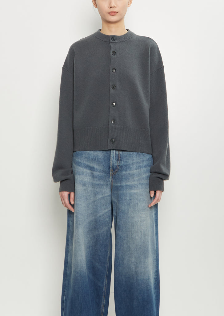n°170 Chou Stretch Cashmere Cardigan — Lake