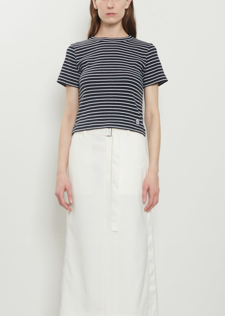 Ribbed Cotton T-Shirt