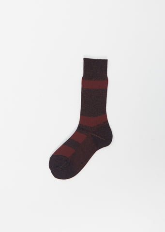 Stripe Socks — Red