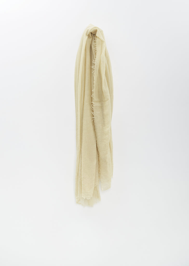 Medium Woven Scarf — Faded Beige