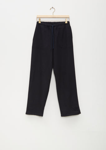 Easy Wool Pants — Navy