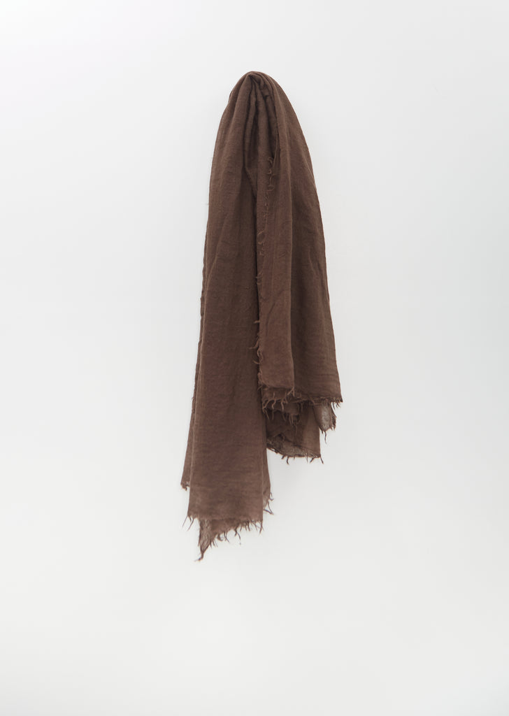 Medium Woven Scarf — Faded Brown