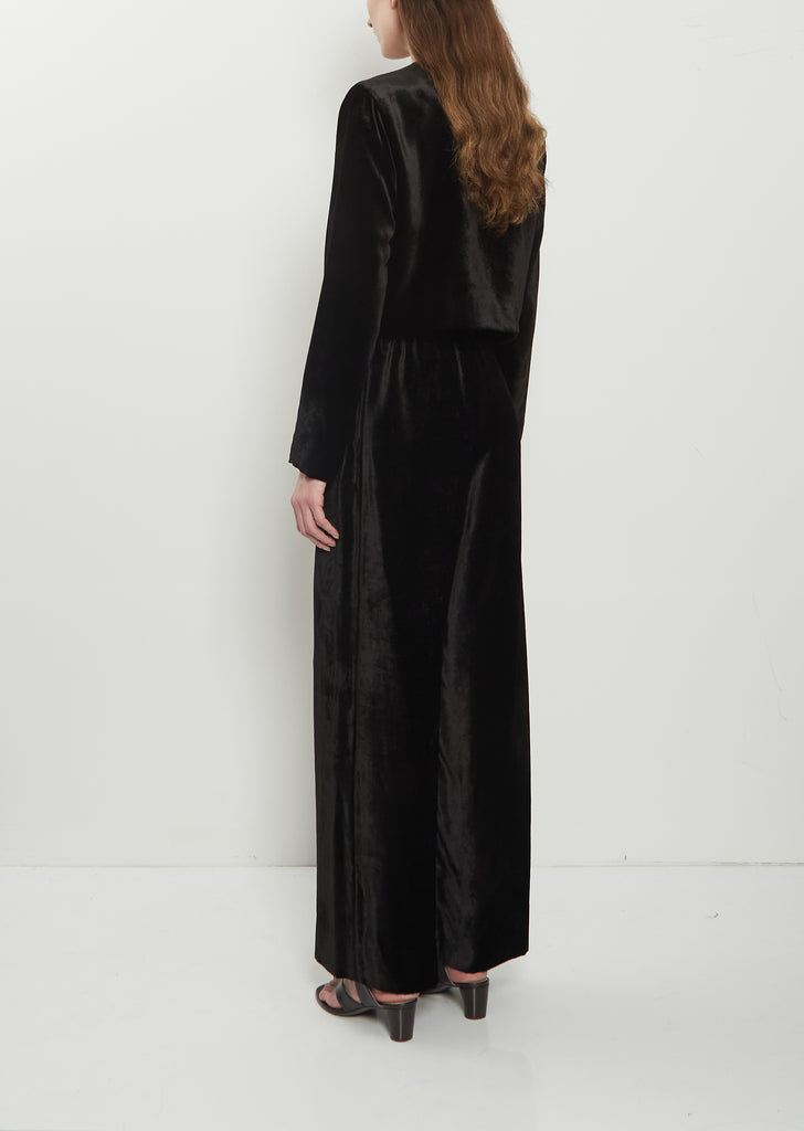 Silk Velour Wide Pants