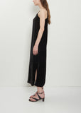 Silk Velour Slip Dress