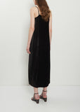 Silk Velour Slip Dress