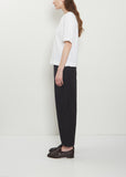 Simple Cotton Linen T-Shirt — White