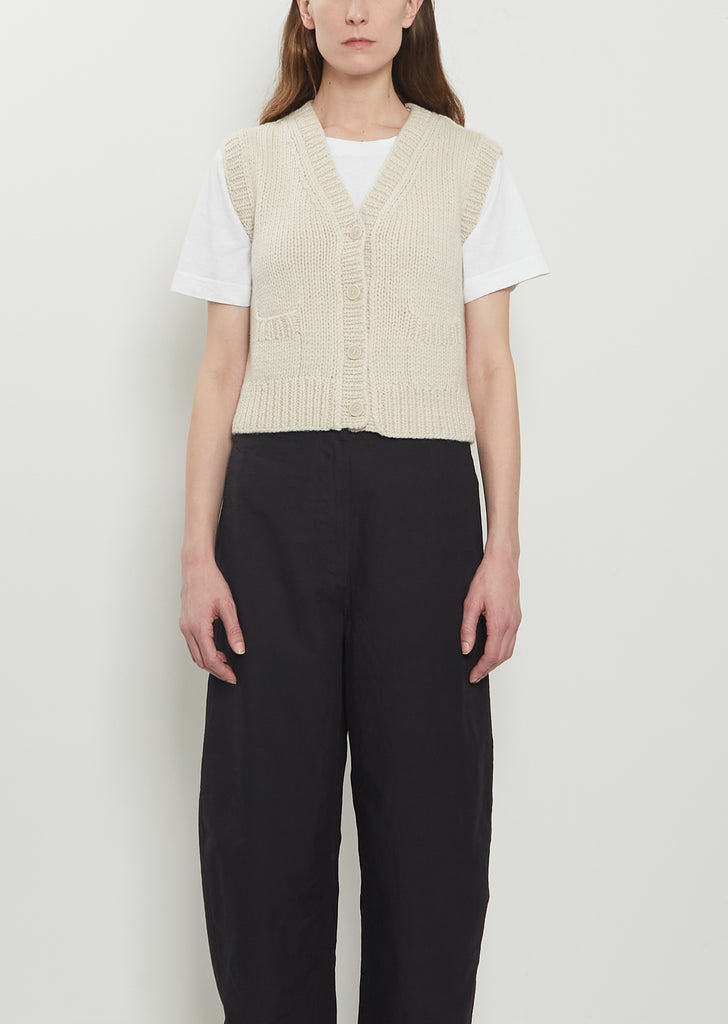 Dude Cropped Cashmere Vest