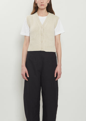 Dude Cropped Cashmere Vest