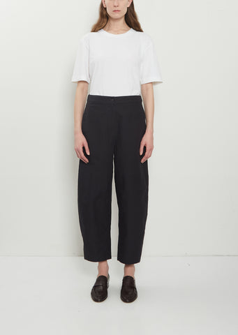 Barrel Leg Cotton Linen Trousers