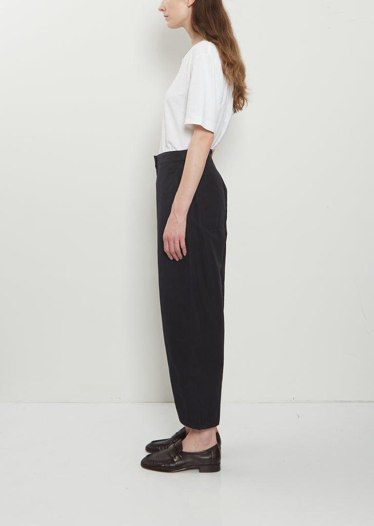 Barrel Leg Cotton Linen Trousers