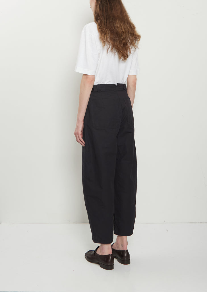 Barrel Leg Cotton Linen Trousers