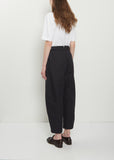 Barrel Leg Cotton Linen Trousers