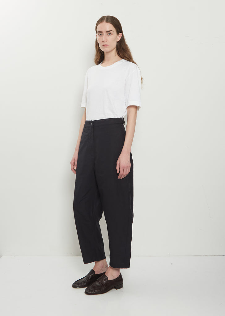 Barrel Leg Cotton Linen Trousers
