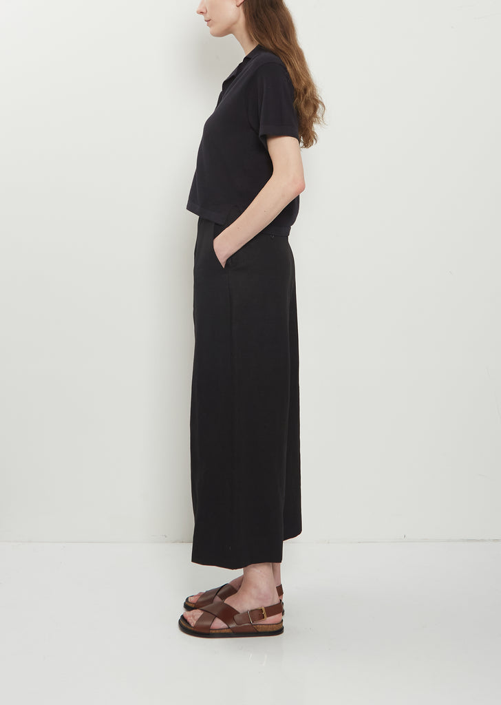 Flat Front Linen Culottes